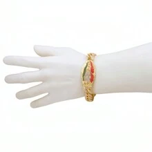 1 件圣母玛利亚手链镀金手链 De La Virgen De Guadalupe 女士珠宝 - 人物 - 查看 4