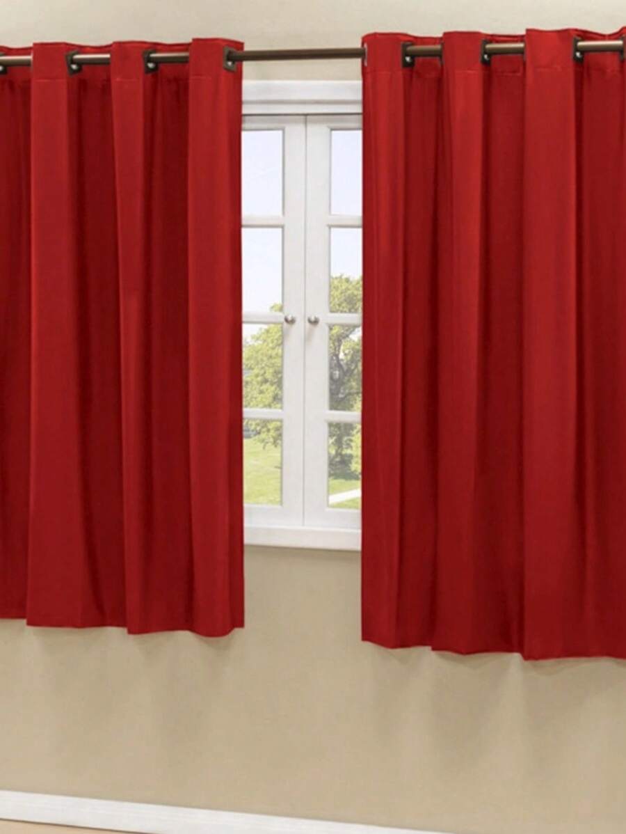 Blackout Curtains & Shades - Red - View 1