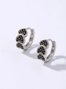 1對銅質心形裝飾耳環,嬌嫩時尚的ins風格耳環 - 彩色 - 查看 15