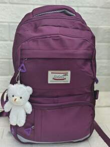 Women Fashion Backpacks - Purple - View 4