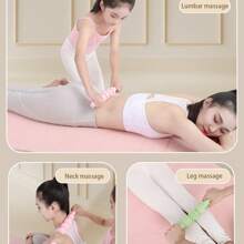 1 Miếng Khỏe mạnh Tập huấn Yoga Xoa bóp Roller , Gậy xoa bóp , Bắp thịt Máy mát xa Đối với Tăng cường Đùi , Hông , Trở lại Và Cơ bắp - Màu xanh lam - Xem 3