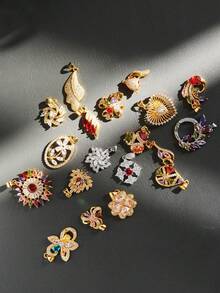 1 Set Of Shiny Rhinestone Pendant, Can Be Diy As Necklace Or Earrings, Various Styles Available - Sunflower - View 6