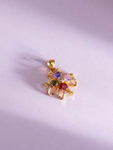 1 Set Of Shiny Rhinestone Pendant, Can Be Diy As Necklace Or Earrings, Various Styles Available - Sunflower - View 24