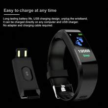 1pc Unisex Blue Silicone Band Smart Watch With Touch Screen, Multiple Features Including Heart Rate/sleep Monitor, Various Sports Modes, Camera Control, Social App Notification, Compatible With Android And Ios System - Blue - View 3