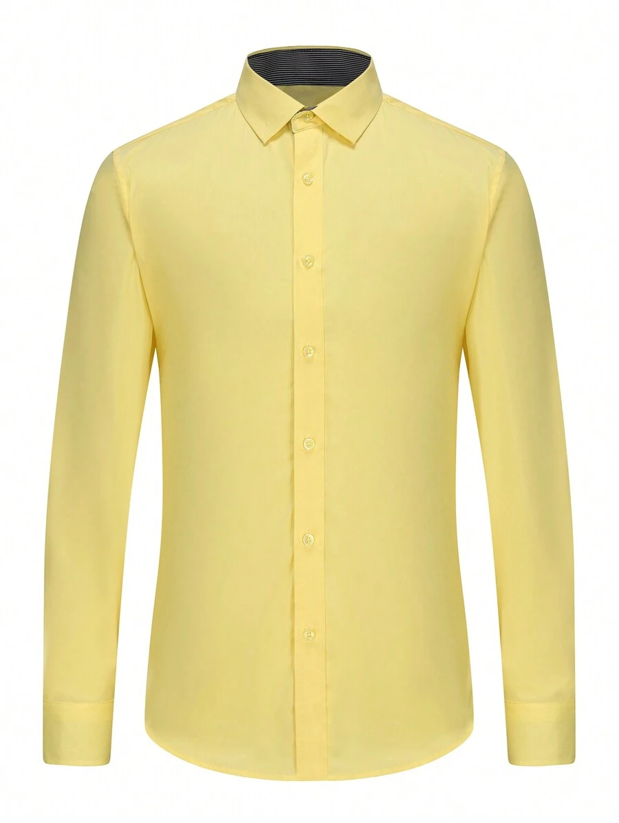 Men Shirts - Màu vàng - Xem 1