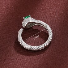 1 件時尚個性女士戒指適合購物和派對 - 開口戒指 - 查看 3