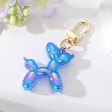 1pc red Balloon Puppy Keychain Cartoon creative Small Animal Pendant Key Pendant - Perfect for handbags, cars, mobile phone keychain keychain pendant, the best gift for friends