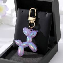 1pc red Balloon Puppy Keychain Cartoon creative Small Animal Pendant Key Pendant - Perfect for handbags, cars, mobile phone keychain keychain pendant, the best gift for friends