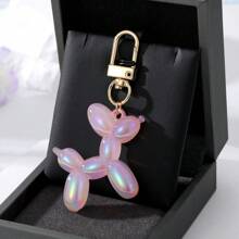1pc red Balloon Puppy Keychain Cartoon creative Small Animal Pendant Key Pendant - Perfect for handbags, cars, mobile phone keychain keychain pendant, the best gift for friends