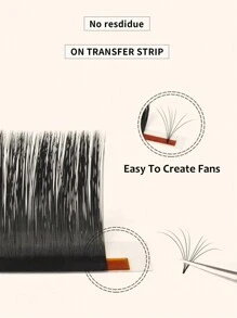 Easy Fanning睫毛，輕鬆製作俄羅斯捲翹纖長睫毛 - 容易塑造如同綢絹般絲滑的驚人睫毛，打造優美捲翹睫毛 - 黑色 - 查看 9