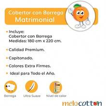 Cobertor con Borrega , Tela Polar Flannel con Borrega - Neblina azul - Ver 5