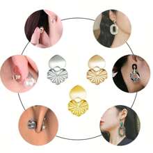 10pcs Exquisite Earring Back Creative Clip On Earring Post Plug Settings Base Ear Studs Back Earrings Stopper For DIY Jewelry Making - 10*14mm - View 3