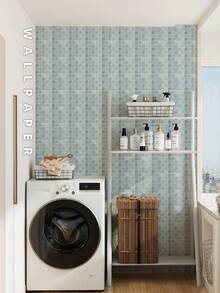 5片/組20x20cm淺灰色pvc壁貼,現代風格,紋理設計,適用於臥室、客廳、廚房裝飾,能遮蓋裂縫和刮痕,方便自行去除的可拆式自黏貼紙 - 淺灰色 - 查看 5