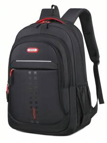 加固防水大容量包，大学生书包，外出电脑背包，休闲旅行背包笔记本电脑背包夏季大学包爸爸书包新生书包多功能宿舍健身包返校沙滩包笔记本电脑包运动生活夏季包春假包徒步旅行包周末包背包旅行必备大包 - 紅色 - 查看 4