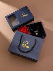 1 個禮盒裝時尚簡約項鍊,適合作為送給媽媽的禮物 - 金黃色 - 查看 2