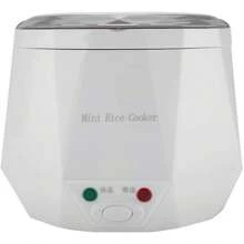 Mini Rice Cookers 24V 1.3 L Electric Rice-cooker Food Steamer for Truck Car Cooking for Soup Porge Rice Noodles Portable 180W,white