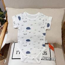 Baby Girls Bodysuits - Màu xanh lam - Xem 2