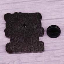 My Anxiety Is Chronic But This Ass Is Iconic Brooch, Funny Humor Badge With Metal Enamel For Backpack Lapel Pin Gift - Black and White - View 7