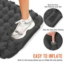 Colchón Inflable De Puntos Grandes De Un Solo Color, Gris - Gris - Ver 3