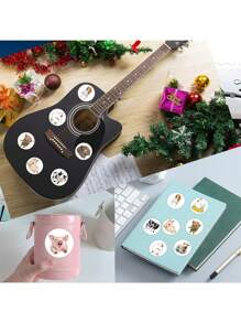 500PCS Cute Farm Animals Stickers Roll Vinyl Stickers For Scrapbook,Journaling,Laptop,Bumper,Skateboard,Water Bottles,Computer,Phone,Cartoon Anime,School Supplies,Back To School - Multicolor - View 8