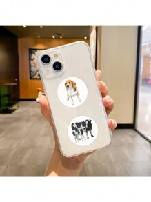 500PCS Cute Farm Animals Stickers Roll Vinyl Stickers For Scrapbook,Journaling,Laptop,Bumper,Skateboard,Water Bottles,Computer,Phone,Cartoon Anime,School Supplies,Back To School - Multicolor - View 4