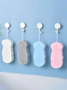 1pc Pain-Free Exfoliating Bath Sponge - Grey - View 6