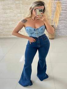 Women Jeans - Medium Wash - View 2