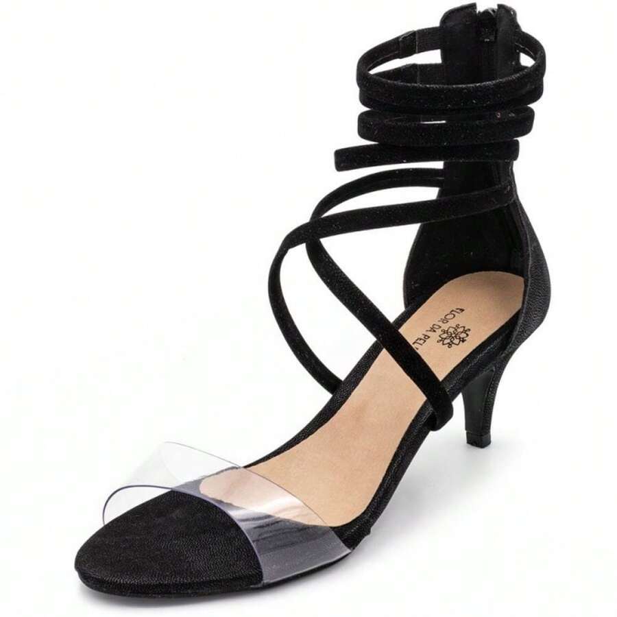 Women Heeled Sandals - màu đen - Xem 1