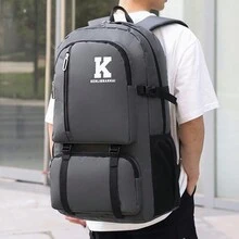 50l Large Capacity Backpack For Outdoor Sports And Hiking Travel - Grey - View 3