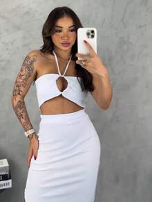 Women Two-piece Outfits - Blanco - Ver 4