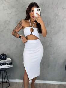 Women Two-piece Outfits - Blanco - Ver 5