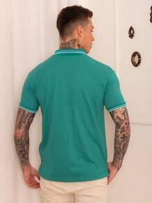 Men Polo Shirts - Green - View 5