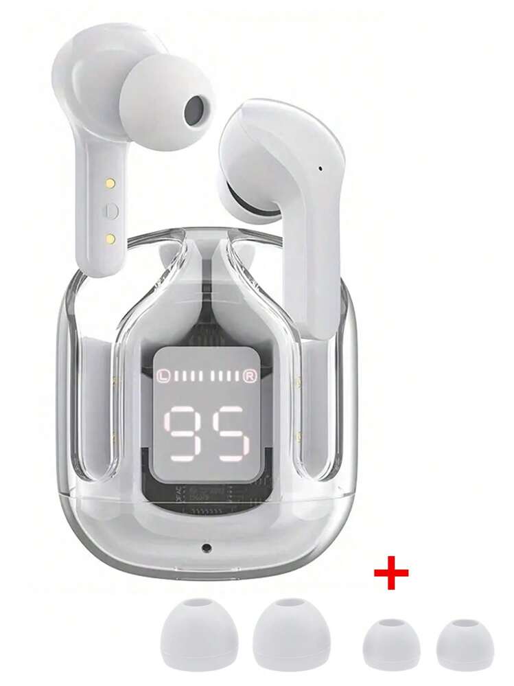透明タッチコントロール 運動用 ワイヤレスイヤホン 5.3mm 半