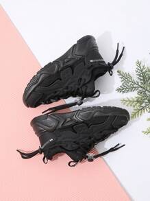 Spring/autumn New Solid, Anti-slip And Wear-resistant Soft-sole Breathable Mesh Athletic Shoes For Girls And Boys