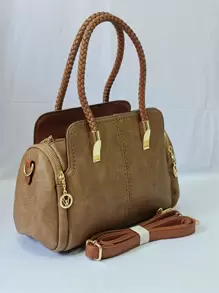Women Tote Bags - 卡其色 - 查看 2