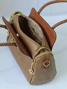 Women Tote Bags - 卡其色 - 查看 5