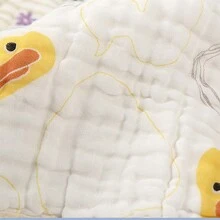 5入組可水洗紗布毛巾附掛鉤,適用於兒童沐浴和洗臉,尺寸為30*50公分 - 彩色 - 查看 11