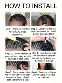 24inch 60 cm Xoắn Tóc Móc sự thêu Bím tóc Sợi tổng hợp Xoắn Móc sự thêu Bím tóc 25 Sợi Đối với phụ nữ - Màu nâu Sô-cô-la - Xem 7