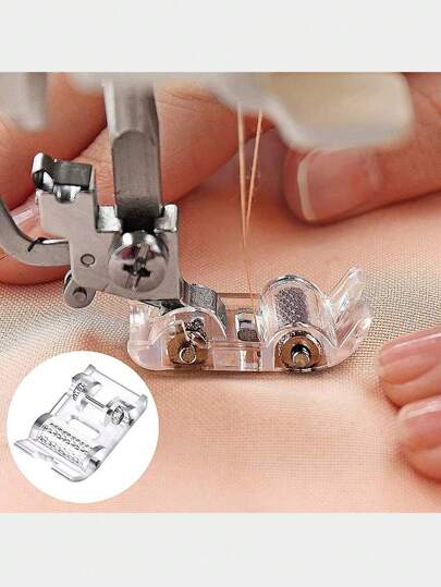 Roller Presser Foot for Leather, Vinyl on Low-Shank Sewing Machines , Brother, Babylock, Euro-Pro, Janome, Kenmore, White, Juki, New Home, Simplicity, Elna and More