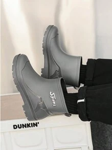 男士防水短筒雨靴,適合休閒和戶外穿著