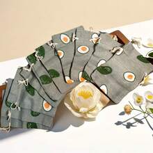 10 Piezas Bolsas De Regalo Con Cordón - Verde Lima - Ver 1