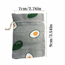 10 Piezas Bolsas De Regalo Con Cordón - Verde Lima - Ver 2