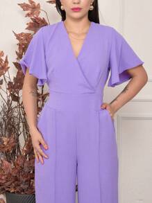 Women Jumpsuits - Red Violet - View 6