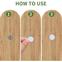 6 張 840 件白色自黏螺絲孔貼紙,塑膠螺絲孔蓋貼紙防塵螺絲帽蓋適用於木質家具櫥櫃螺絲 12 毫米 - 白色 - 查看 3