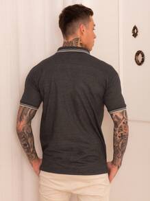 Men Polo Shirts - Dark Grey - View 5