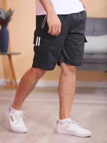 Men Shorts - 黑色 - 查看 5