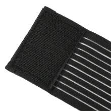 1入黑色舒適壓縮性自粘紮帶,運動護具可調節彈性膝蓋護套 - 黑色 - 查看 8