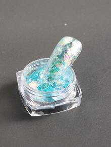 6盒多層次如冰晶般閃耀的蛋白石指甲亮片,全新的全息五彩光沙是玻璃紙顏料魅力凝膠磨光,適用於彩繪美甲,自己動手裝飾美甲 - 彩色 - 查看 3