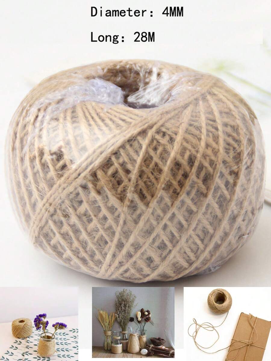 Packaged Rope Diy Handmade Material | Decorative Braided Cord Yellow Rope 2mm/3mm/4mm Home Kitchen Appliances Accessories Gadgets Tools Christmas Kitchen Stuff Cooking Christmas - Yellow - View 1