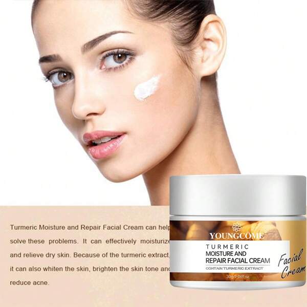 1pc 30g Turmeric Repairing Moisturizing Nourishing Face Cream For ...
